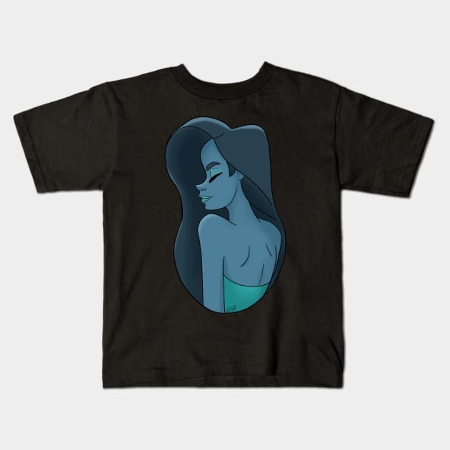 Blue Kids T-Shirt by ArtbyDJV